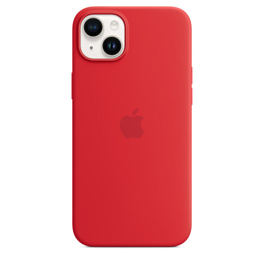 iPhone 14 Liquid Silicon Blood Red iPhone Back Cover (NO #2)