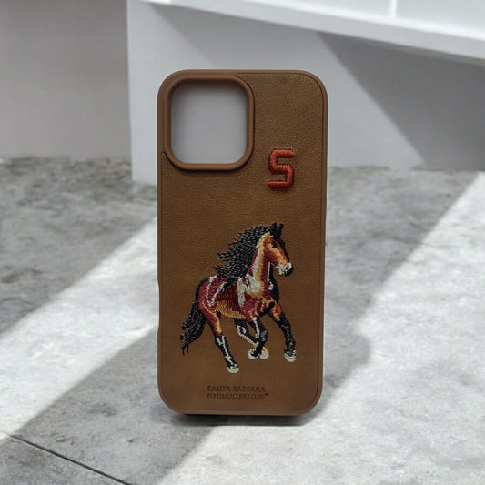 iPhone XR BROWN Polo Leather Case (DS-ST)