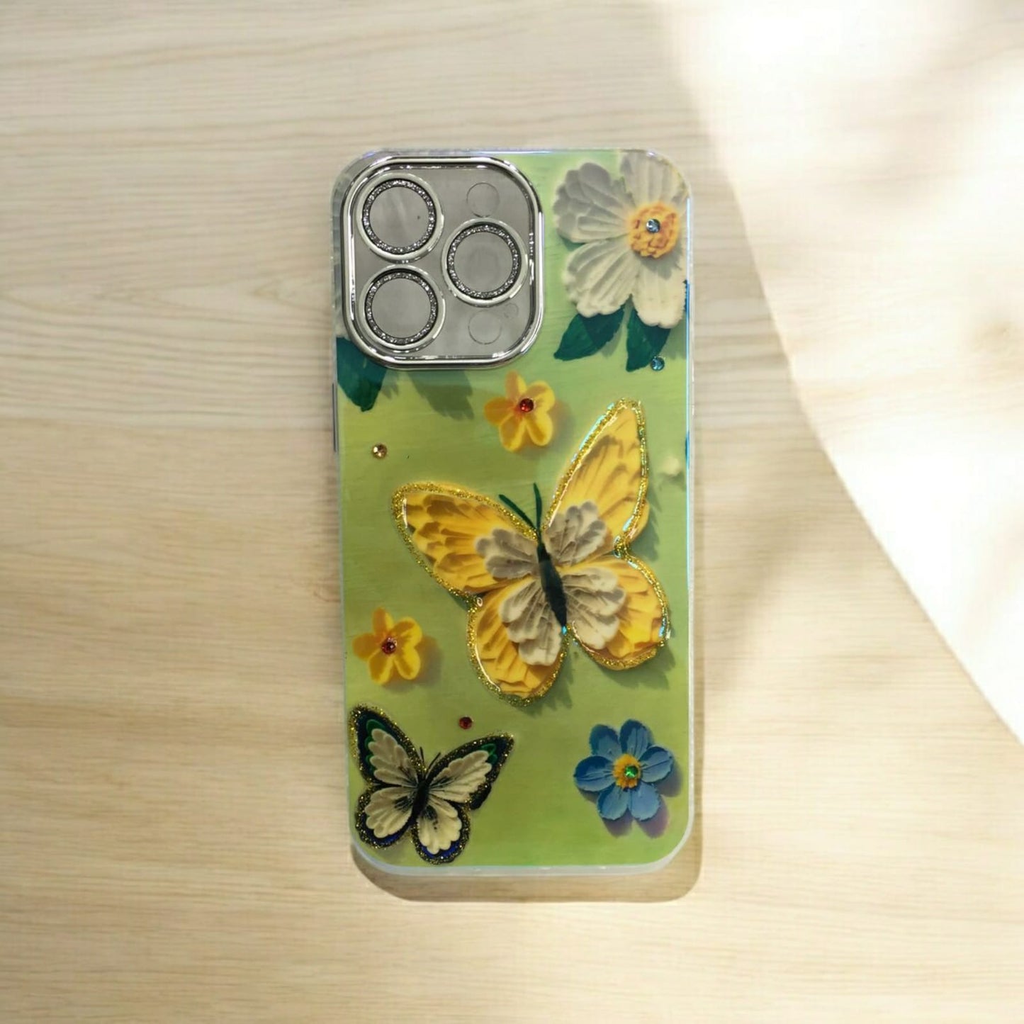 iPhone 16 Pro Butterfly Floral Blushing Cases (DS-UG)