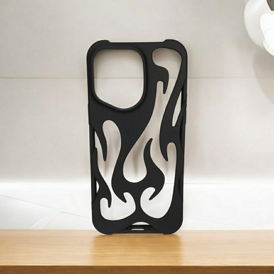 iPhone 16 Pro Flame BLACK Silicon Protective Back Covers (DS-UG)