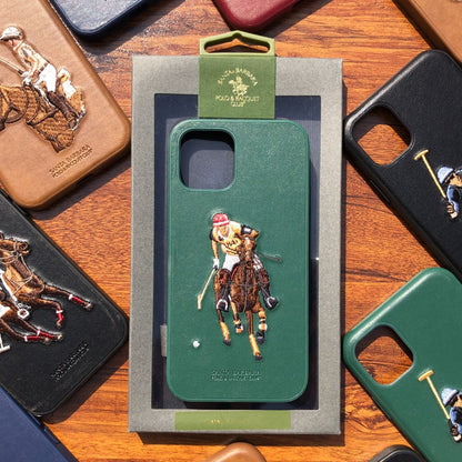 iPhone Polo Jockey Leather Back Covers