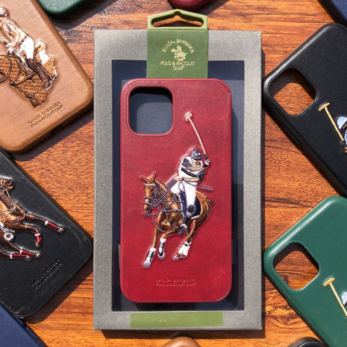 iPhone Polo Jockey Leather Back Covers