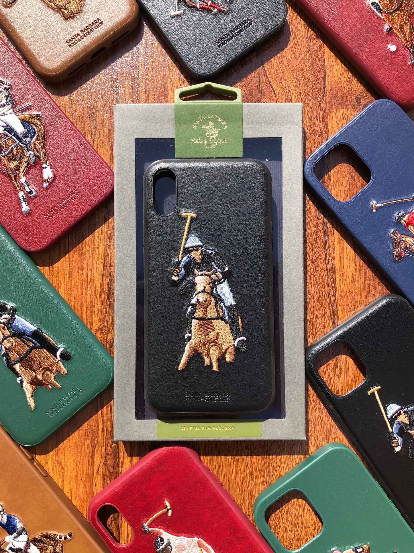 iPhone Polo Jockey Leather Back Covers