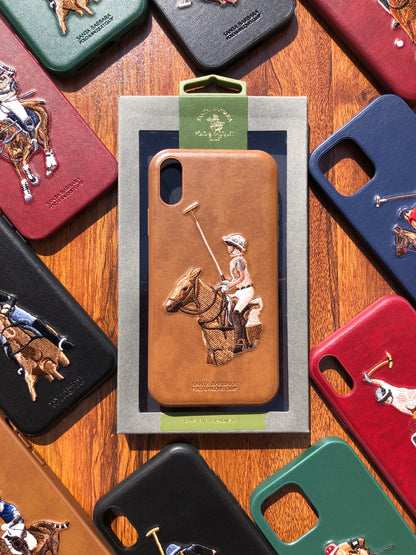 iPhone Polo Jockey Leather Back Covers