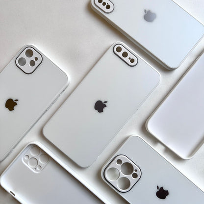 WHITE MATTE GLASS CASE